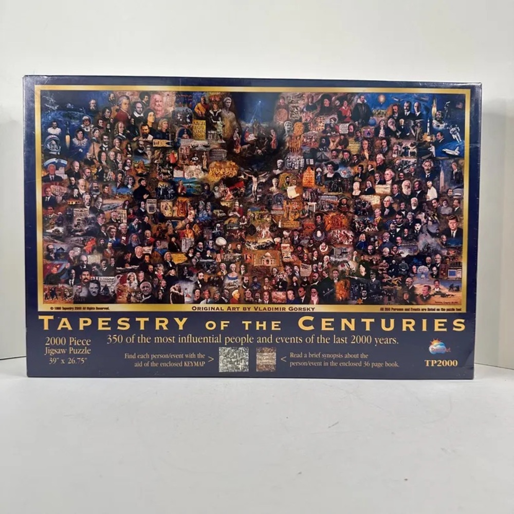 Tapestry of the Centuries 2000 Piece Jigsaw Puzzle Large 39"x 26-3/4" TP2000 NIB